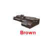 4 Seat Leather Living Room Sofa Set With Massage Function Rotating Chair Home Furniture Modern Frame Soft Sponge L Shape